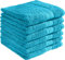 REDBEST Handtuchset, Frottierset 6er-Pack Chicago türkis Größe 50x80 cm - saugstark, strapazierfähig, ideal für Reisen, Sport (weitere Farben)