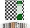 CV Bodenbelag Atlantic Damier - extra abriebfester PVC Bodenbelag (geschäumt) - Damier schwarz-weiß - edle Fliesenoptik - Oberfläche strukturiert - Meterware (100x100 cm)