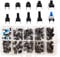 HUAZIZ 200Pcs Interruptor de Botón Táctil Micro Kit de Surtido de Tacto Momentáneo, Interruptor de Boton Momentaneo Tactil 4 pines(6 X 6, 7 X 7mm)