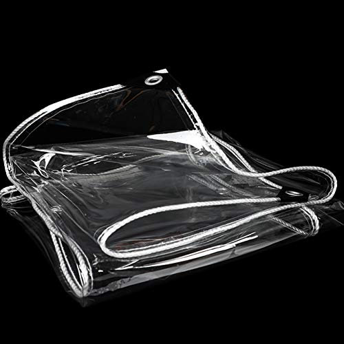 Bâche de recouvrement - Bâches de Protection - Bâches de Piscine - Bâches de Couverture étanche transparente imperméable robuste, 2m x 3m, 3m x 3m, 3m x 4 m, feuille de bâche universelle, oeillets