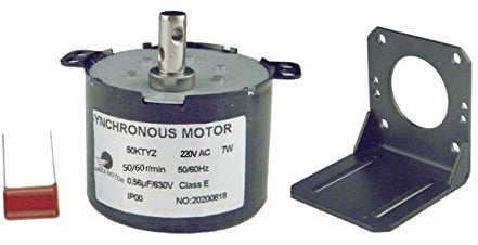 CHANCS Mini moteur à engrenages à vitesse lente 50KTYZ 220V 50-60RPM Micro support de siège moteur AC