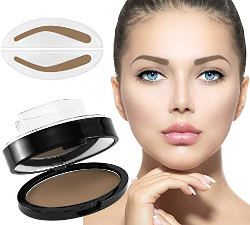 Boobeen Augenbrauensiegel-Stempelpulver -1 Second Make Up Nature Tinting Coloring Kit - Erzeugt natürlich aussehende Brauen für Make-up-Anfänger