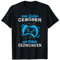Zum Zocken geboren Zur Schule gezwungen Lustiges Gamer , Halbarm , T-Shirt