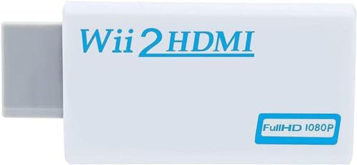 Wii to HDMI converter Connector With 1080p/720p Video Output Adapter with 3.5 mm Audio Jack Support all Wii Display Modes for Nintendo