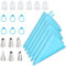 Piping Bag and Tips Set, Cake Decorating Tools Kit for Baking Cake Making, 6 Reusable Pastry Bags in 3 Sizes(12”+14”+16”), 6 Different Piping Tips, 6 Bags Couplers, 6 Icing Bags Ties