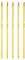 sourcing map 6 Stück Häkelnadel Aluminum Häkelnadel Set Häkelnadeln Set 3,5mm Stricknadeln Häkelnadel Ersatz Häkelnadeln Stricken Werkzeuge Zubehör für Anfänger DIY Bastelgarn Orange