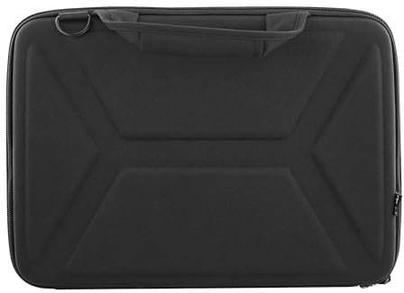 T’NB Housse de Protection Ecoresponsable Rigide avec Coque en EVA pour Ordinateur Portable Jusqu’à 14 Pouces, Compatible Notebook/Dell/Lenovo/Acer/HP/MSI/ASUS – Noir