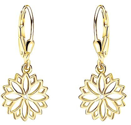 SOFIA MILANI - Damen Ohrringe 925 Silber - Blumen Ohrhänger