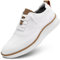 Men's Casual Sneakers Dress Shoes - Comfort Sneakers Mesh Knit Lightweight Breathable Formal Oxford Business Shoes White