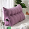 YSZBD Rückenstützkissen Rückenkissen Bett Lesekissen Für Bett Und Sofa Rückenkissen Keilkissen Sofa Bettkissen Rückenlehne Lesekissen Removable Cover,#2Purple-180x50x20cm