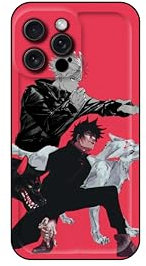 WeebNation Megumi & Gojo Jujutsu Kaisen Anime Handyhülle für iPhone 14 Pro Schutzhüllen für Männer, Frauen, Jungen und Mädchen - Niedliche, coole adrette Kawaii lustige Hülle