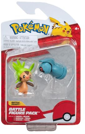 Pokémon PKW3014 - Battle Figure Pack - Igamaro & Tanhel, offizielle detaillierte Figuren, je 5 cm