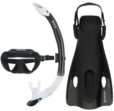 Aqualung Nabul Schnorchelset Schwarz Klein