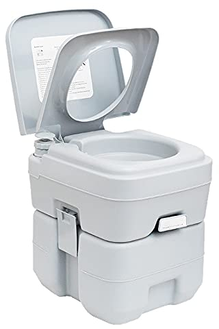 Grey 20L Portable Flushing Toilet: Convenient Mobile Solution for Outdoor Potty Needs