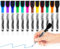 Autoau Whiteboard Marker 12 Farbe Magnetisch Trocken Folienstift Abwischbar Marker Whiteboard Stifte mit Feiner Spitze Geruchsarmer Dry Erase Marker für Schule Zuhause Büro