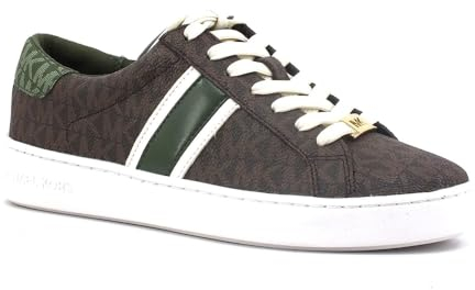 Michael Kors Sneaker Irving Stripe Lace Up (Marrone/Verde, Sistema Taglie Calzature EU, Adulto, Donna, Numero, Media, 38.5)
