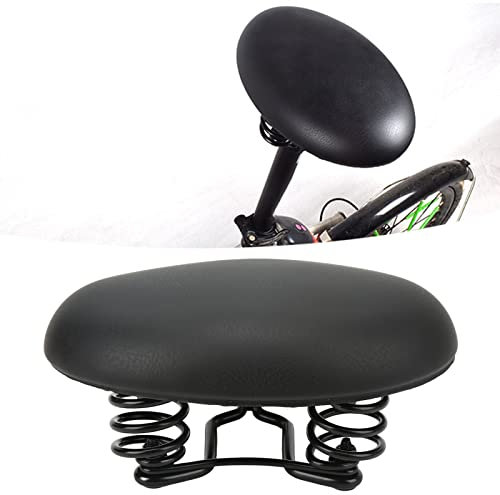 Nasenloser Fahrradsattel, Fahrradsitz ohne Nase Mountainbike-Sitz Superweiches Stoßdämpfendes Sitzkissen für Falträder mit stoßfester Feder