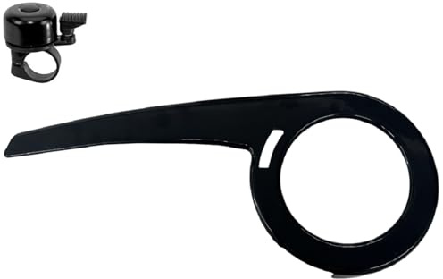Universal Kettenschützer Schwarz 42 Zähne inkl. maxxi4you Fahrradklingel