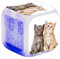 LuminescentDream Cute Cat Digital Alarm Clock Teens LED Night Bedside Alarm Clock Square Illuminated LCD Clock Wake Up Alarm Clock Gifts For Boys And Girls