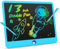 Tablette Dessin Enfant à double Stylet, Ardoise Magique Coloré de 13 Pouces, Tablettes d'écriture LCD, Cadeaux d'anniversaire et de Noël Jouets pour Filles et Garçons de 3 à 8 ans (Bleu)