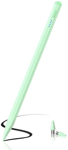 DAORANGE Stylet Tablette, Universel Stylo pour Écrans Tactiles avec Charge Rapide Compatible avec iPad/iPhone/Android Tablette/Smartphone (Vert Clair)