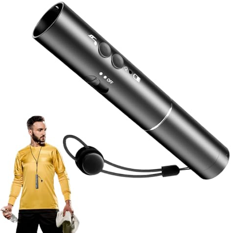 Elektronische Pfeife für Trainer, elektrische Hundepfeife, Wilbre der Meister | 2 Lautstärke, 500 mAh, USB, wasserdichte Taschenlampe für den Sportfußball, Soccer Rettungsring für AC
