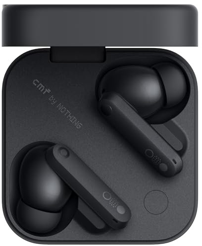 CMF by Nothing Buds Pro 2 – Kabellose Ohrhörer mit HiFi-Sound, 50 dB Intelligente aktive Geräuschunterdrückung, 6 HD-Mikrofone und Spatial-Audio-Effekt, 2025 - Dunkelgrau