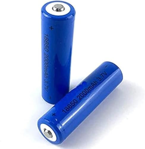 HUOYALU Piles Rechargeables, 3,7 V 2000mAh Paquet de Batteries au Lithium à Pleine capacité, pour Les lumières solaires, Sonnette, lumières du Jardin