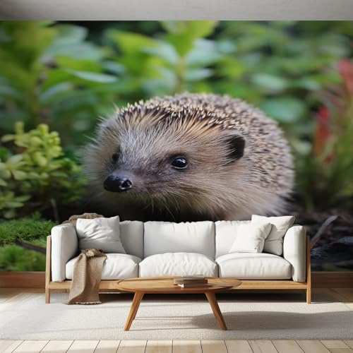 Générique Papier Peint Panoramique Hérisson 150x105, Tapisserie Murales Papier Peint Ferme Rustique Décoration Murale Salon, Intissé Wallpaper W&26