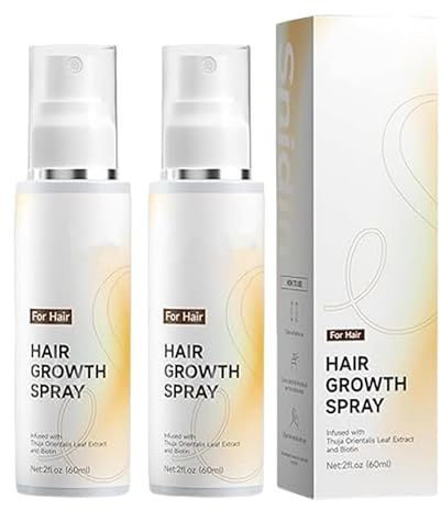 2026 Snidin Hair Growth Spray 60ml–Natural Rosemary Oil for Hair Growth,Non-Greasy Anti-Thinning&Hair Loss Prevention,Biotin&Cypress Extract,Lightweight Daily Scalp Spray,for Men&Women (2PCS)