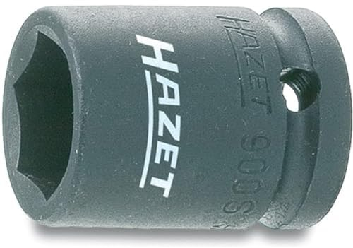Hazet 900S-27 Douille à chocs/carré creux 12,5 mm/profil traction à 6 pans extérieurs Taille 27 longueur 45 mm