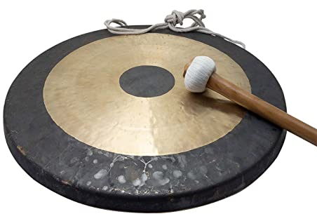 Original Tam Tam Gong/Whood Chau Gong 50 cm, toller Klang, inklusiv Holz-/Baumwollklöppel -7021-