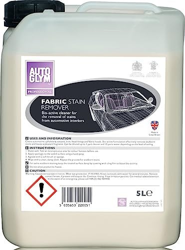 Autoglym Fabric Stain Remover 5L with Free Spray Bottle