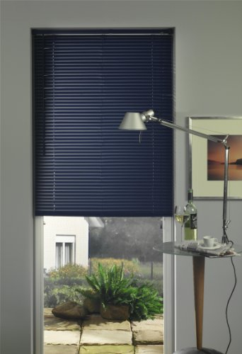 Liedeco |PVC Kunststoff-Jalousie schwarz 100 x 160 cm