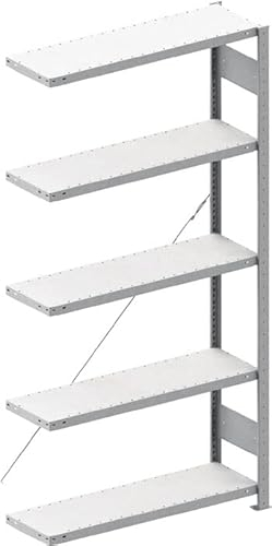 betriebsausstatter – Regale Steck, Field of Anbau, 3000 x 1000 x 600 mm, fl230kg, grau