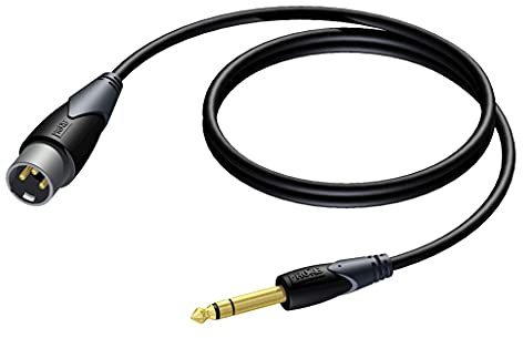 Procab CLA724 Classic 6,3mm Stereo-Klinke-XLR-Adapterkabel 3m