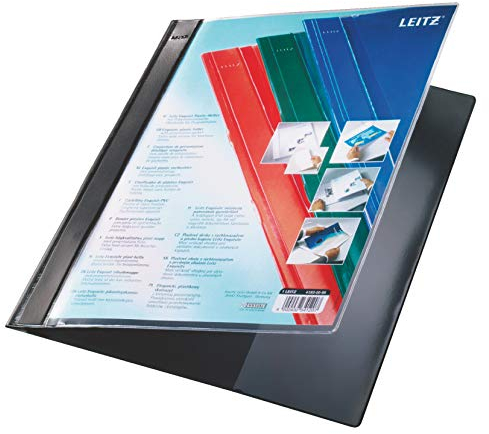 Esselte Leitz Ordner Exquisit, A4, Überbreite, PVC, schwarz