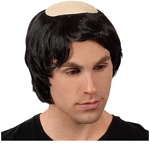 Spassprofi Tonsur Glatze mit Haarkranz, Polyester, Perücke, Einheitsgröße, Religios