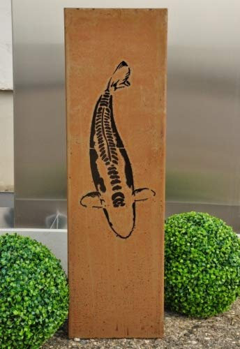 Japan Koi Edelrost Dekosäule Shusui