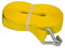 PETEX 43193619 Spanngurt ohne Ratsche 1-Teilig, 9, 6 M, 50 mm, 2500/5000 Dan, Doppelspitzhaken, Gelb