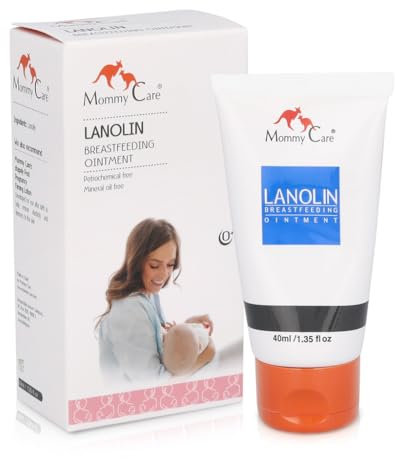 Mommy Care Lanolin Nipple Cream for Breastfeeding Cream baby Nursing Cracked Nipple 40ml/1.35 fl.oz Mothers Nipple Relief Ointment Organic Natural Anti Cracking Sore Nipple Cream