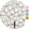 EinsSein 0,5kg Dragees mariage au chocolat cœur médium blanc perle dragées baptême communion amandes feter et recevoir fêter de fete couleur pas cher aux bombe tag voir mes etui contenant boite a