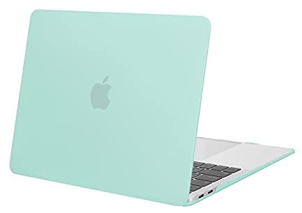 MOSISO Compatible with MacBook Air 13 inch Case M1 A2337 A2179 A1932, Protective Hard Shell Cover Compatible for MacBook Air M1 Case 13.3 inch 2021 2020 2019 2018 Retina Touch ID, Mint Green