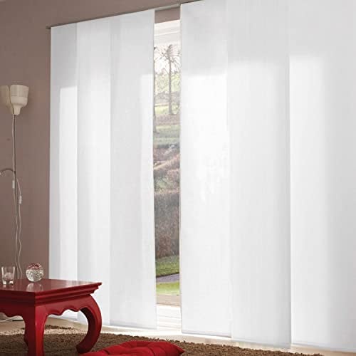 MADECOSTORE Panneau Japonais tamisant Mesh 50cm - Blanc Perle - L50 x H250cm