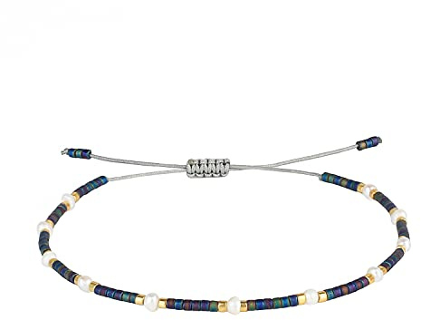 KELITCH Damen Strang Armbänder Böhmisch Perlen Freundschaftsarmbänder Neue Sommer Strang Regenbogen Armbänder - Farbe 77R