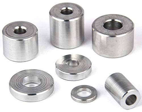 PROTECH 10 Stück Alu Distanzhülsen M8 aus Aluminium 24x8,5x20 Alu Hülsen Abstandshülse Abstandhalter Rohrbuchse Rund Innendurchmesser 8.5mm Länge 20mm