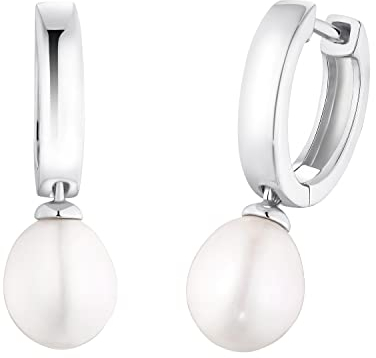 Amor Creolen Damen, onesize, Silber, Kommt in Geschenk Box