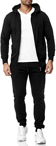 Baxboy Herren Uni Colour Jogging Anzug Trainingsanzug Sportanzug Fitness Sporthose Hose Hoodie H-500