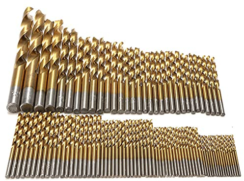 99 teile/los 1 5 mm-10mm Titan HSS Bohrer beschichtete Edelstahl HSS HSS Bohrer Set für elektrische Bohrwerkzeuge