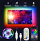 Daymeet TV Led Lights, 3M Led Lights for TV Backlight RGBIC Strip Light for 32-60 inch USB TVs Behind Lighting, Rainbow Color Light Glow Music Sync Bluetooth APP Control for Room Decor